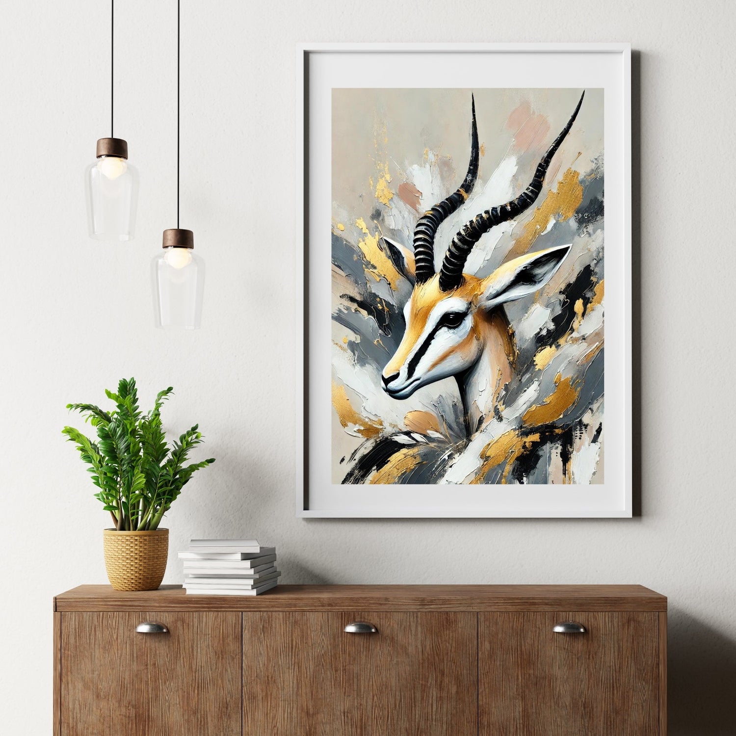 Abstract Oil Painting Animal Prints, Africa Animal Posters Wall Art