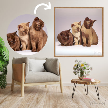Custom Pet Cartoon Art from Photos, Personalized Pet Portrait, Cartoon Pet Art, Custom Pet Art, Pet Lover Gift, Custom Animal Portrait, Fun Pet Wall Art, Cartoon Pet Portrait, Unique Pet Gift, Personalized Pet Keepsake