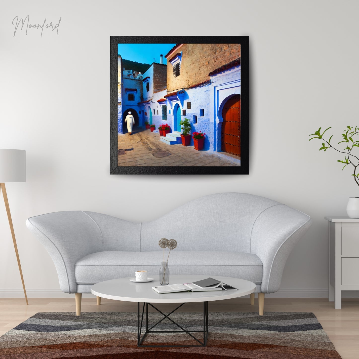 Moroccan art, Chefchaouen wall art, Blue City print, Moroccan decor, travel photography, Moroccan architecture, vibrant wall art,Digital Art