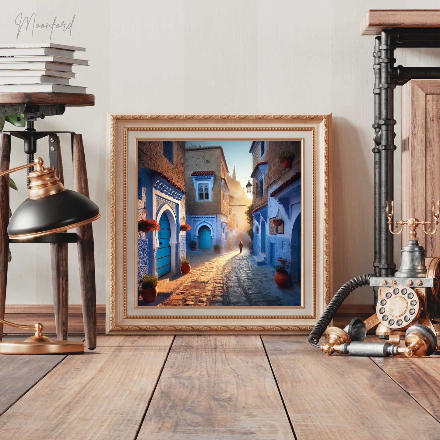 Chefchaouen Morocco Photography, Morocco Blue City, Poster Morocco, Moroccan Wall Prints, Moroccan Wall Art Print, Painting Moroccan Art.