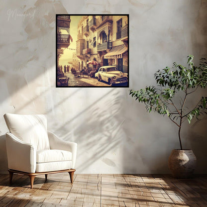 Tangier digital download, Vintage Moroccan wall art, Retro street scene, Moroccan medina print, Travel photography, Digital download art