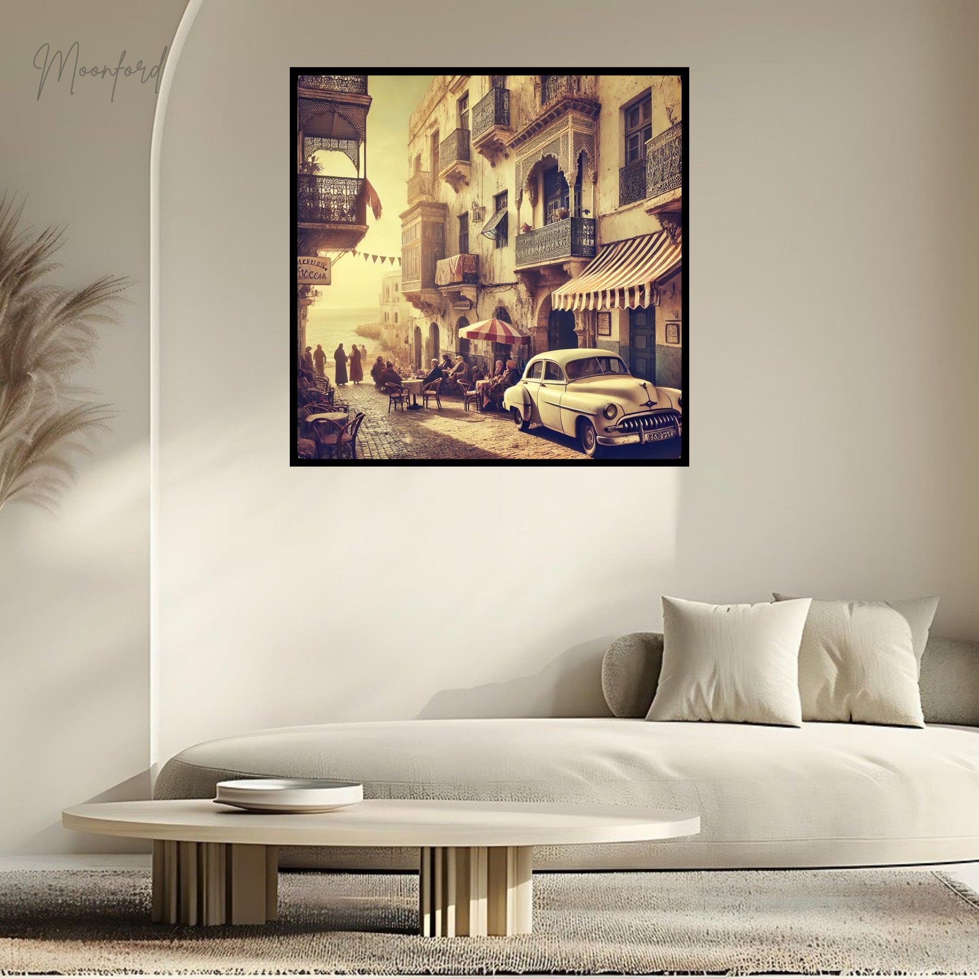 Tangier digital download, Vintage Moroccan wall art, Retro street scene, Moroccan medina print, Travel photography, Digital download art