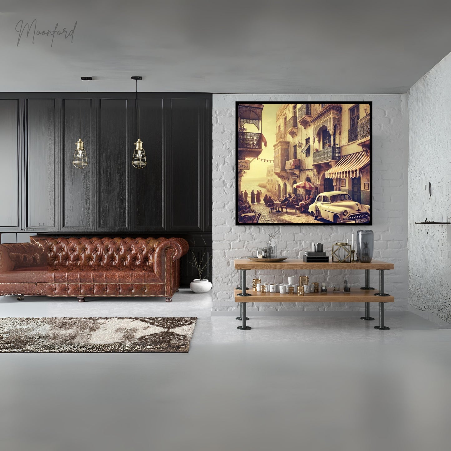 Tangier digital download, Vintage Moroccan wall art, Retro street scene, Moroccan medina print, Travel photography, Digital download art