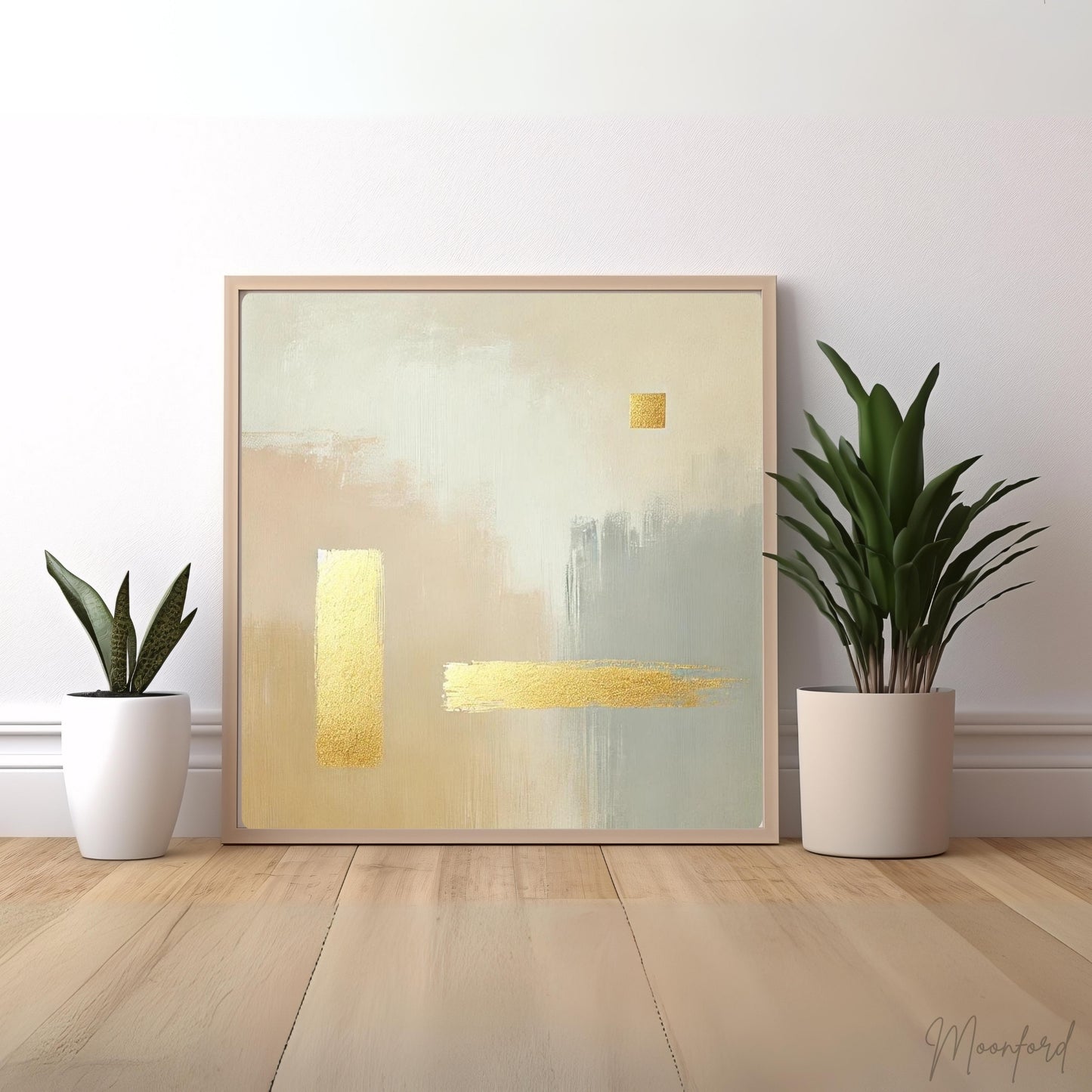 Golden Harmony, Abstract Oil Painting, Modern Wall Art, Minimalist Art, Contemporary Home Decor, Limited Edition Artwork, Unique Abstract Art, Living Room Decor, Bedroom Wall Art, Office Decor, Moonford Art Collection